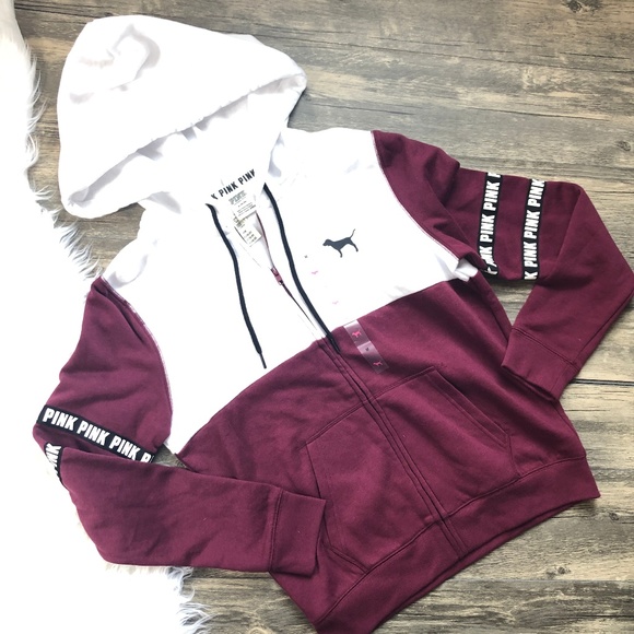 PINK Victoria's Secret Sweaters - VS PINK | Zip Up Hoodie Medium (VS113)